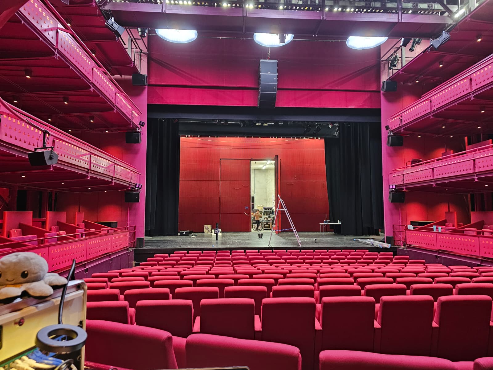 Empty Quays Theatre stage before the audience arrives